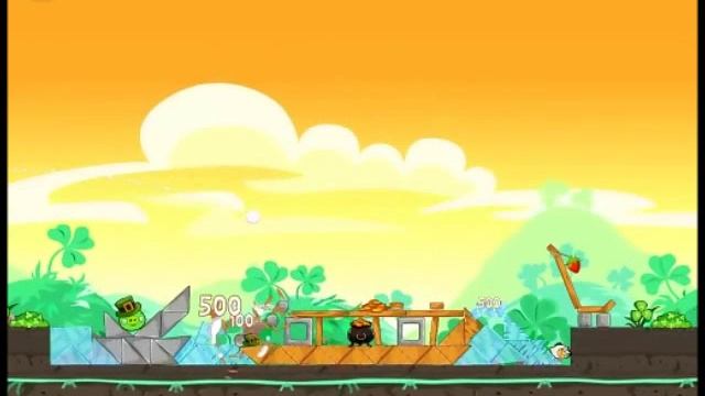 Official Angry Birds Seasons Walkthrough Go Green, Get Lucky 1-5 смотреть онлайн