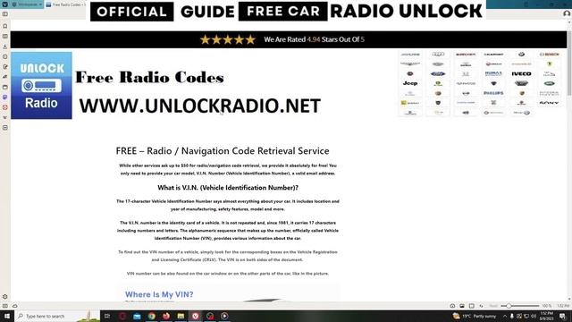 Ford Fiesta 2006 radio code смотреть онлайн