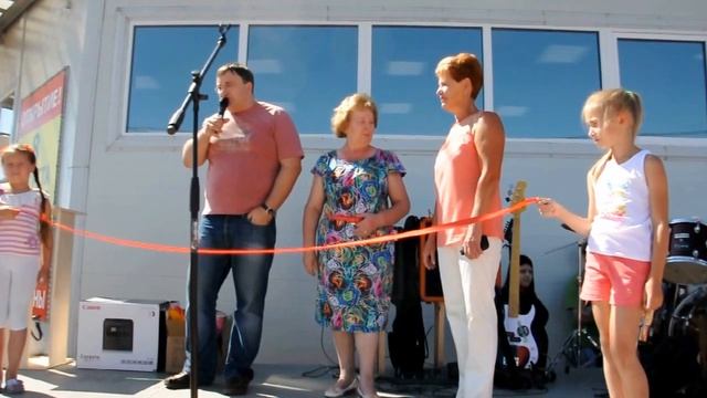 Открытие м-на "Эксперт" п.Выползово, Тверская область (8.08.2015 г.) смотреть онлайн