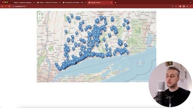 Django & Folium - Displaying Maps of Database Data in Django Apps смотреть онлайн