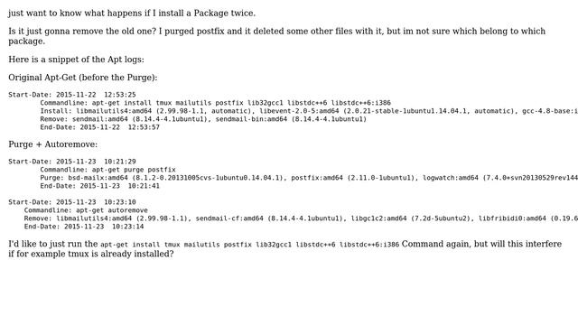 Ubuntu: What happens if I install Packages twice? смотреть онлайн