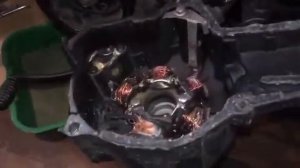Alpha 110cc размололо генератор замена на 6 катушечный