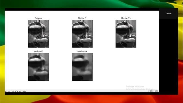 Median Filter using python OpenCV смотреть онлайн