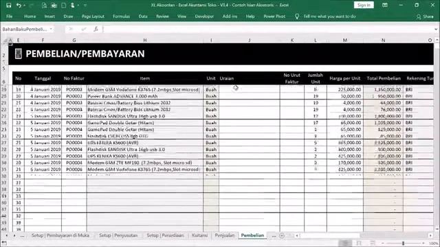 Menu dan Modul Excel Akuntansi Toko Aksesoris смотреть онлайн