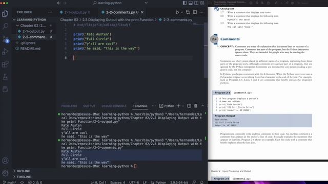 2.4 | Comments - Starting Out with Python - Chapter 2 смотреть онлайн