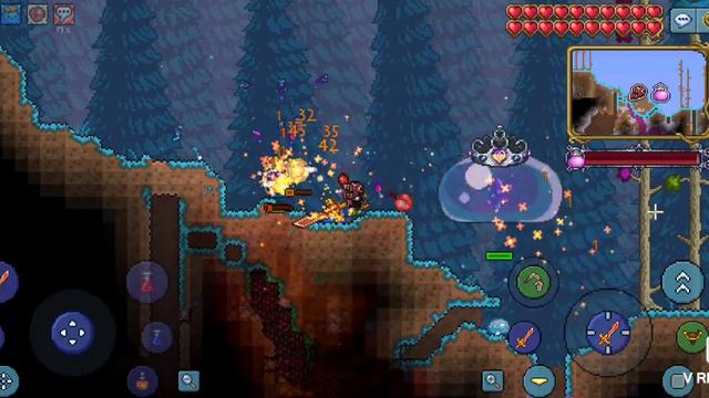 прохождение terraria в мастер моде, королева слизней, часть 17 смотреть онлайн