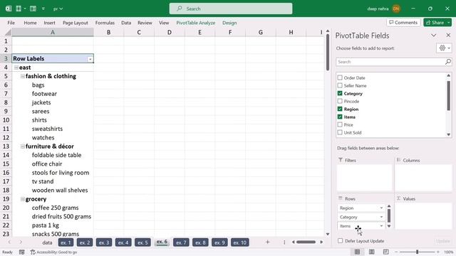 Excel Pivot Table EXPLAINED with 10 Different Examples | Pivot Table in excel | Pivot Table Tutoria смотреть онлайн
