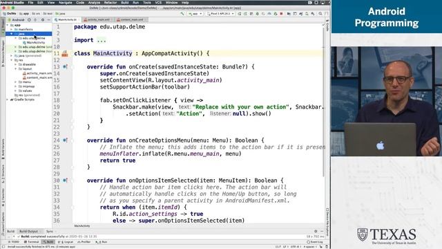 Creating a simple Android app in Kotlin смотреть онлайн