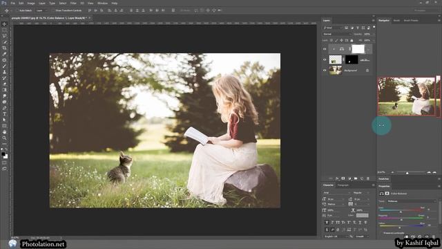 Learn How to Manipulate Cat on Grass Using Photoshop Brush Tools смотреть онлайн