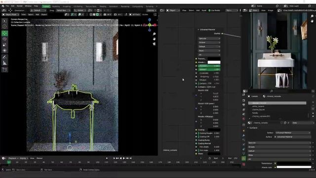 Timelapse - Creating a Bathroom in Blender Octane смотреть онлайн