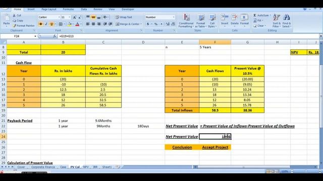 Session 10 NPV & IRR Calculation in Excel, Project Financing Calculations in Excel смотреть онлайн