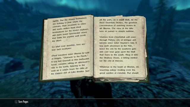 Skyrim Snowball reads AN EXPLORER'S GUIDE TO SKYRIM смотреть онлайн