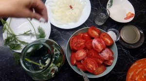 Помидоры с луком на зиму!!!«Пальчики оближешь»!!!