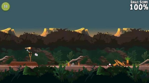 Angry Birds Rio Jungle Escape (Mighty Eagle 100% Feather) All levels
