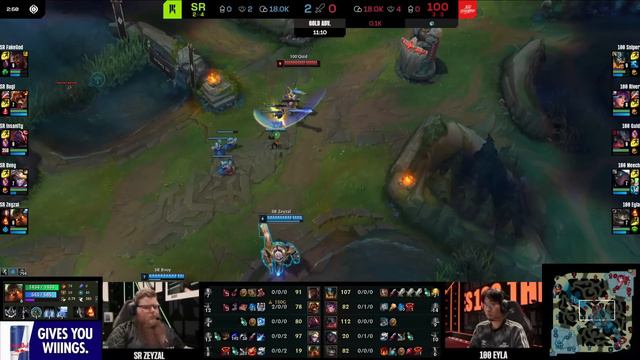 SR Vs 100 | Week 3 Day 3 S14 LCS Spring 2024 | Shopify Rebellion Vs 100 Thieves W3D3 Full Game