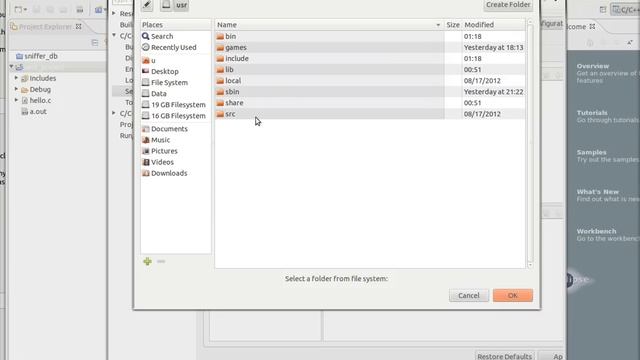 Linux & Ubuntu Eclipse CDT C C++ Custom Include Path смотреть онлайн