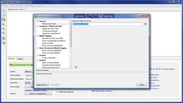 Programa de códigos QR gratis para Windows y Mac: QR-Code Studio de TEC-IT смотреть онлайн