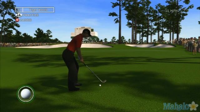 Tiger Woods PGA Tour 12 Walkthrough - Augusta Masters Course - Hole 7 смотреть онлайн