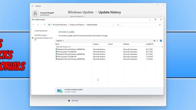 How To Uninstall Windows 11 Updates смотреть онлайн