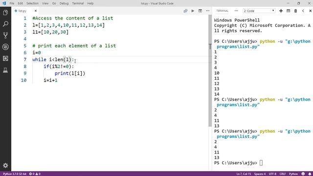 Lecture 28:- Lists (Part -3) | ways to access | Mutable Vs Immutable | LearningStrome Academy смотреть онлайн