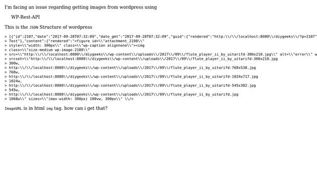Get image URL from wordpress WP-REST APi смотреть онлайн