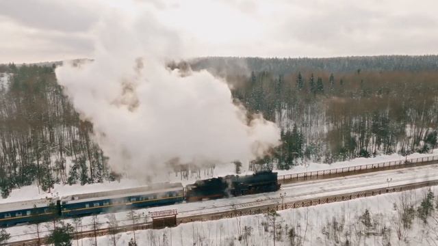 Ретропоезд "Рускеальский экспресс" смотреть онлайн