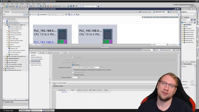 TIA Portal: IO-Devices / PLC-PLC Communication