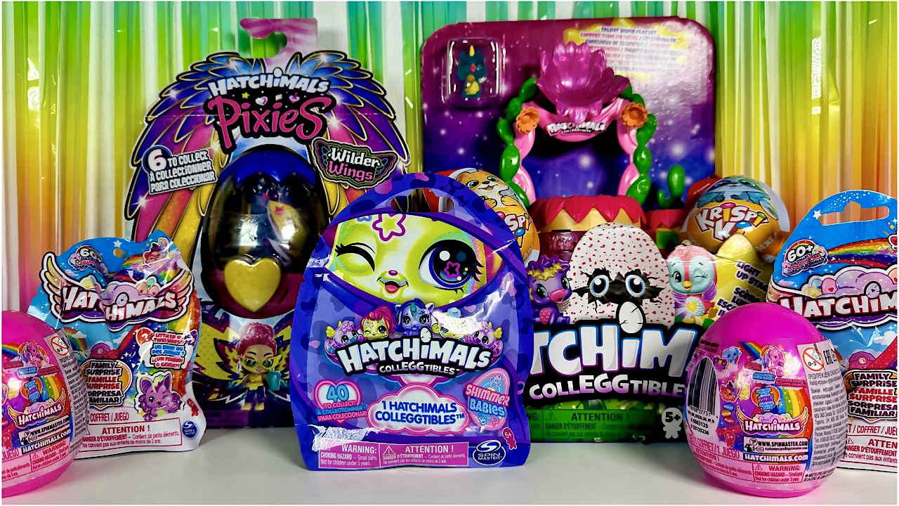 HATCHIMALS MIX! Распаковываем сюрпризы от HATCHIMALS CollEGGtibles And PIXIES, а так же KRISPIKI