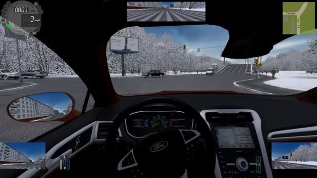 City Car Driving - 2017 Ford Fusion Titanium (Moderate Driving) смотреть онлайн