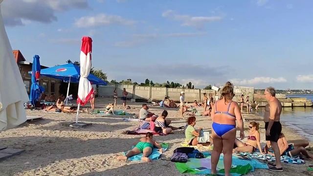 Пляж Лузановка | 22 июля, 2021г. | Одесса смотреть онлайн