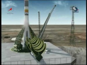 Анимация пуска РН «Союз-2»