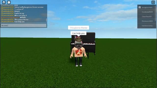 Roblox piano Giorno Theme[Very Ez version] смотреть онлайн