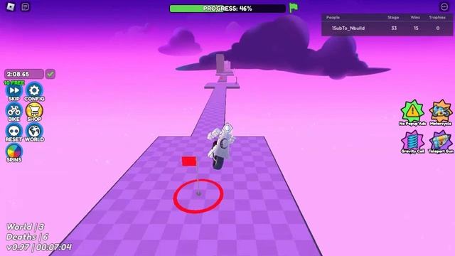 roblox "Obby but you're on a bike" speedrun (3:52.96) - FIRST HYPER BIKE SPEEDRUN! смотреть онлайн