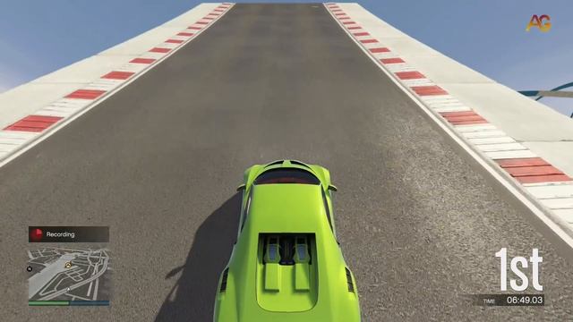 Adrenalin Boost Race - Insane wavy Road GTA V Online смотреть онлайн