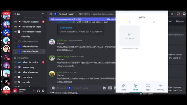 SUI тестнет новые активности часть 2 смотреть онлайн