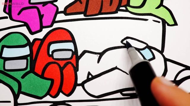 Нарисовать Амонг Ас \ Рисуем Among Us \ как нарисовать Амонг Ас легко смотреть онлайн