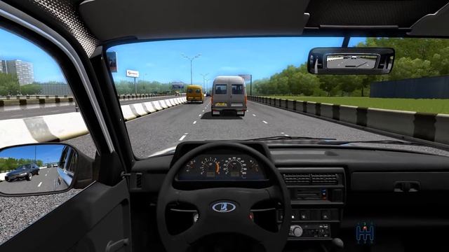 Едем на ниве на дачу! Реальная жизнь в city car driving ! Рп задания + играем на руле смотреть онлайн