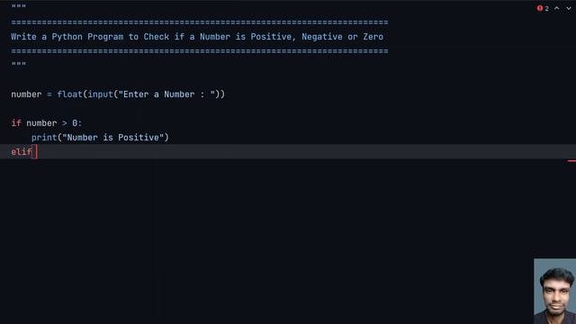 Write a Python Program to Check if a Number is Positive, Negative or Zero смотреть онлайн