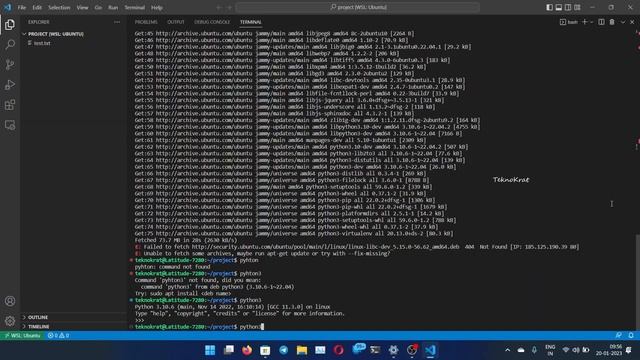 Install Python in Windows WSL Ubuntu (Malayalam) смотреть онлайн