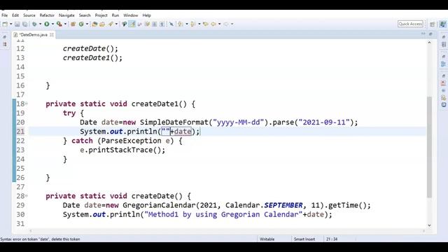 4 Different ways to create date object in java смотреть онлайн