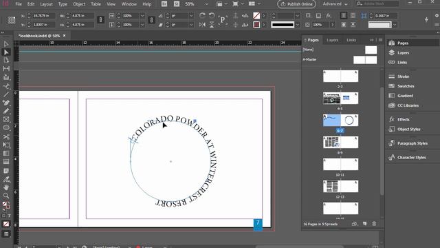How to Curve Text in InDesign - Type on a Path Tool Tutorial смотреть онлайн