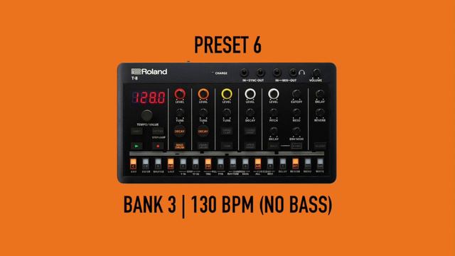 ROLAND T-8 | 130 BPM (No Talking)