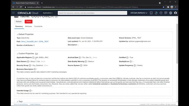 OCI Data Catalog - Quick Tour смотреть онлайн