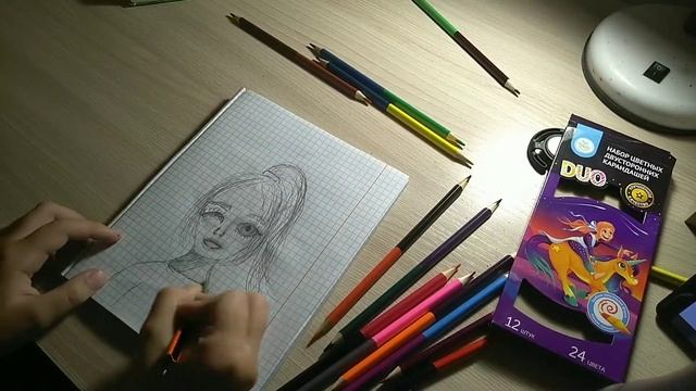 Рисуем Девочку Эльфа)))Смотрите как получилось))) смотреть онлайн