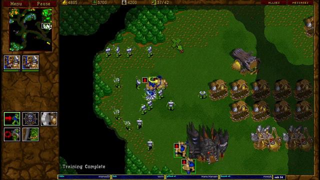 Warcraft 2 Forest Trail 4v4 смотреть онлайн