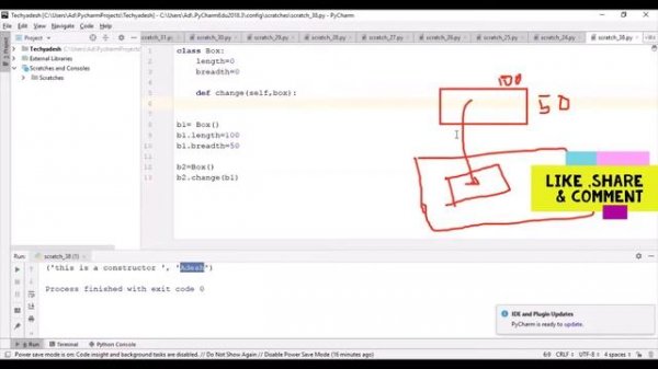 O Level Python Class M3-R5 [Object Oriented Python] Constructor, Overloading, Object pass-return