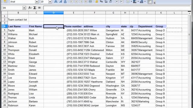 17- Libre Office - Calc, Open Office -- Calc, Excel Tutorial -- Add A Birthdate