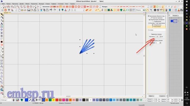 Wilcom EmbroideryStudio e4.2 уроки курсы Пример применения инструмента Ввод A смотреть онлайн