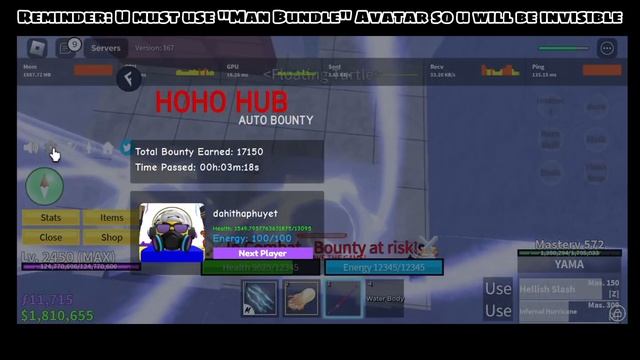[Auto Bounty Hunt Script - Blox Fruits] OP New Working 100% Mobile/PC смотреть онлайн