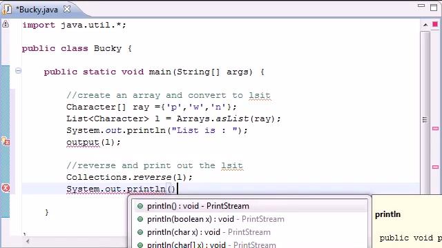 Methods reverse and copy in Java смотреть онлайн